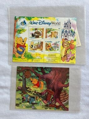 Vintage Pooh Bear Collectible Stamps